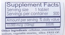 HealthyPřirozeně Biotin 10 000 mcg (500 tablet) pro růst vlasů, kůže, silné nehty, biotin 10 mg