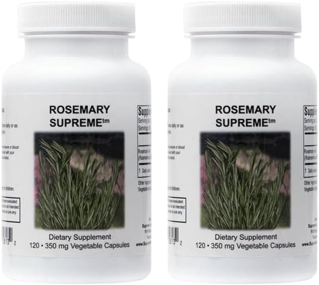 Nejvyšší výživa Rosemary Supreme, 120 čistých Rosemary Vegetariánských kapslí (balení po 2)