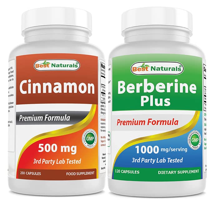 Nejlepší Naturals Skořice 500 mg & Berberine Plus 1000mg