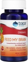 Stopy Minerály Dětské Krmivo Můj mozek - Mozková podpora Dodatek pro děti - Multivitamin pro Focus Support with Enzymes, Vitamíny & Minerály - Ovocný punč Flavor, 60 Žvýkací Wafers (30 Služeb)