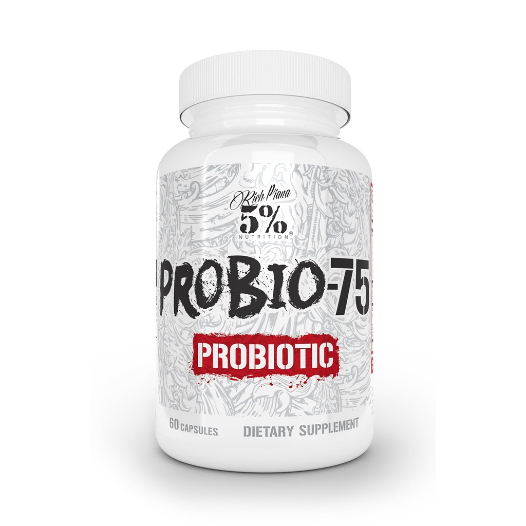 5% výživové bohaté piana probio-75 miliard CFU 124; Vegan, 14 Unique Strains