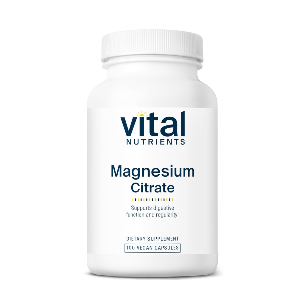 Vital Nutrients Magnesium Citrát 150mg CLAS124; Promotes Relaxation CLAS124; Podporuje spánek, kosti, srdce, svalovina, ledviny, & Nerve Health * CLAS124; Vegan Supplement CLAS124; Gluten, mlékárenský, Soy Free CLAS124; 100 Kapsle