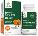 Terry Přirozeně Omega-7 Suchá oční úleva - 60 Softgels - Eye Moisture & Comfort - Non- GMO, gluten zdarma - 60 Služeb