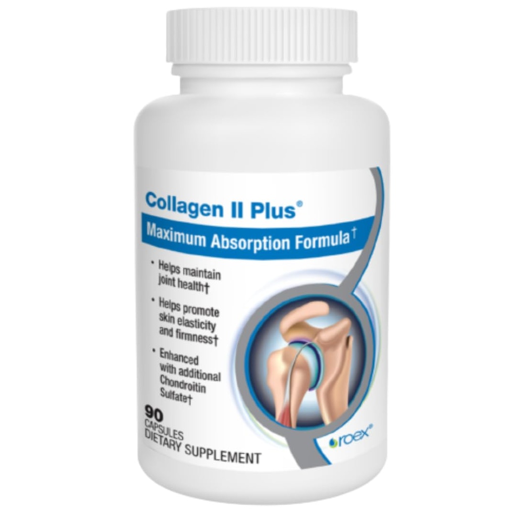 Roex Vitamíny CLAS124; Collagen II Plus CLAS124; Zeleninové kapsle CLAS124; Organic CLAS124; Joint Health CLAS124; Anti- Aging CLAS124; 90 Count
