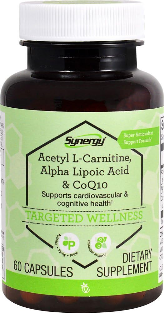 Vitacost CoQ10 + alfa kyselina lipoová + acetyl L- karnitin HCl - 60 tobolek