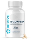 Revive MD vitamín B Complex Kapsle - Podporuje srdeční zdraví a imunitní systém - B-Complex vitamin dodatek pro ženy a muže - Vitamin B12 Complex podporuje zdravé funkce mozku a zvyšuje energii