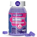 Melatonin Gummies 5mg - Přírodní spánková pomůcka - Doplněk ke spánku - Cukr zdarma melatonin Gummies Zápas s hořčíkem Pomáhá vám pád spánku rychleji a zůstat déle - 60 Gummies Vegan