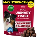 Mighty Petz MAX Cranberry pro Psí UTI léčbu - MAX Strength Cranberry Dodatek pro psy + D- Mannose. Kontrola močového měchýře pro psy. Močová Trakt Péče a Podpora ledvin Žvýkačky
