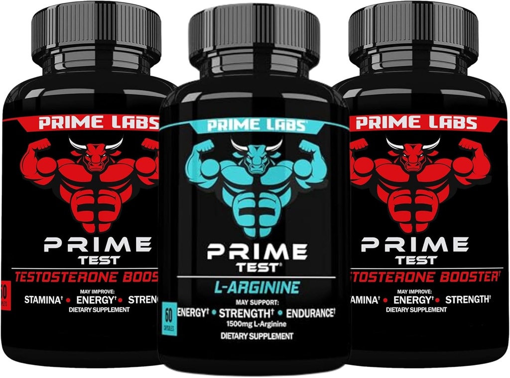 Prime Labs Prime Test (2 balení) + L Arginin Nitric Oxide (60 Počet)