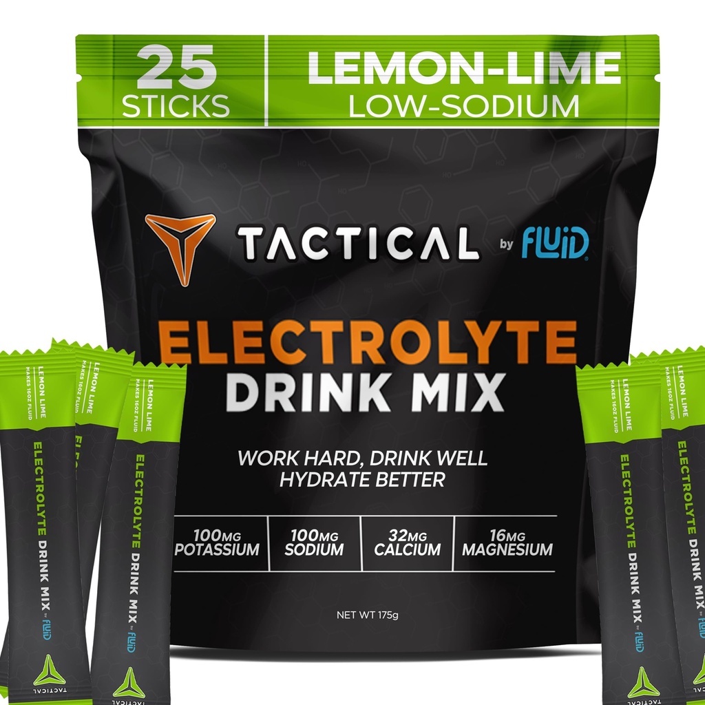 Taktické tekutiny - Electrolyte Powder Packets, Zrychlení re- Hydratace, nízký cukr, Electrolyte Drink Mix, Prevent Dehydratace, Eliminate křeče