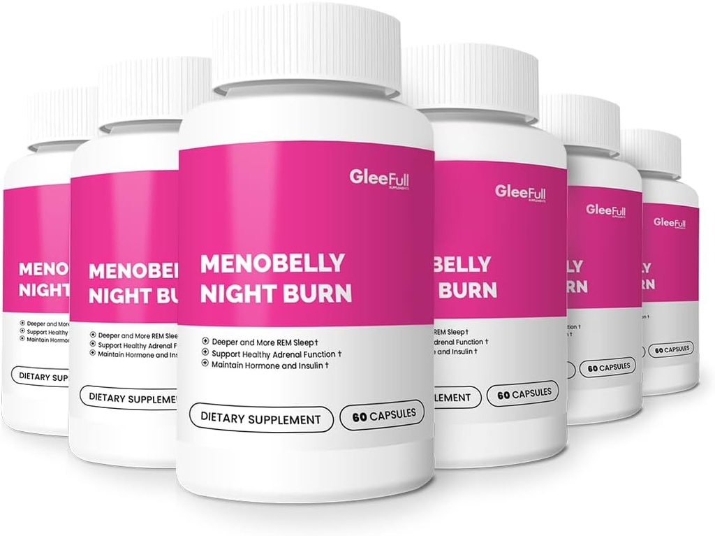 GLEEFULL SUPPS Meno Belly Night Burn - 6 lahví