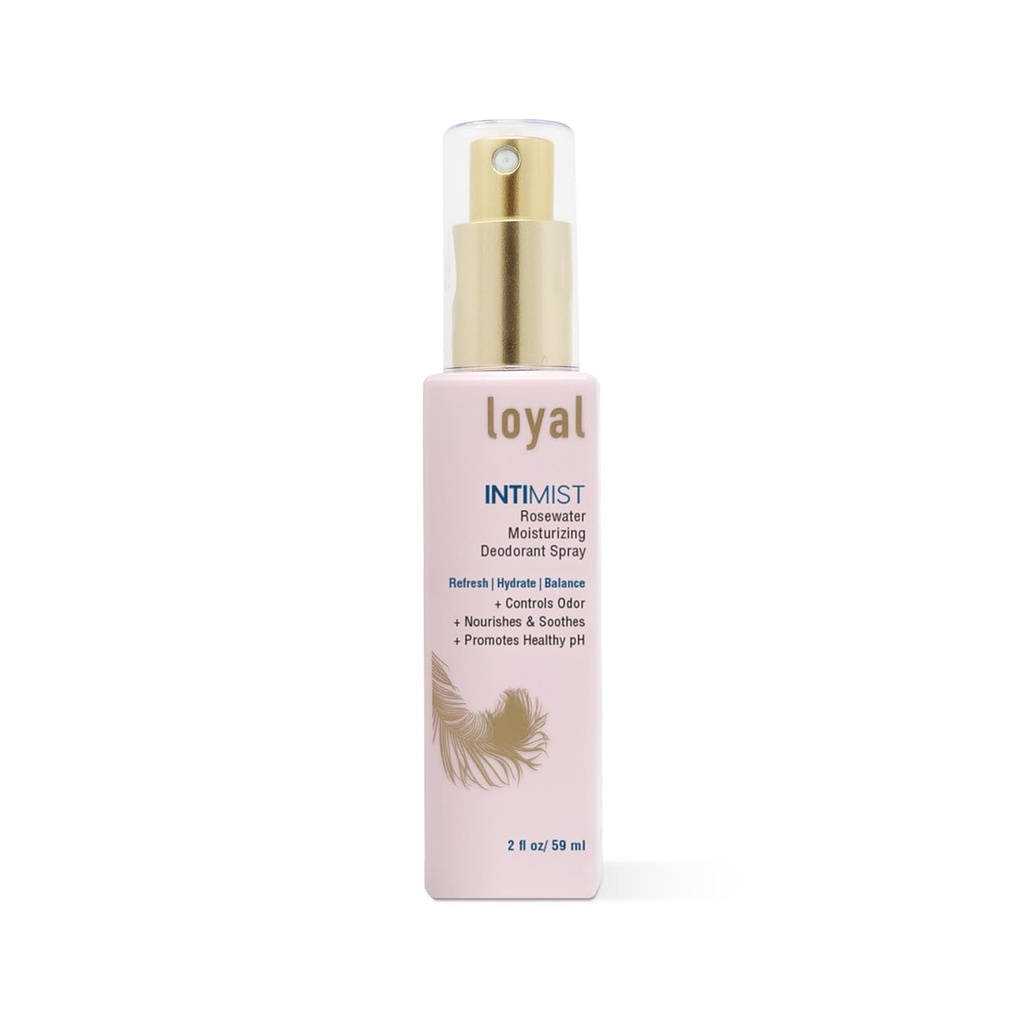 Loyal Intimist Rosewater Moisturizing Deodorant Spray 124; Kontroluje zápach a suchost curren124; Obnovit vlhkost current 124; Promotes Health Inductive Balance (2 fl oz)
