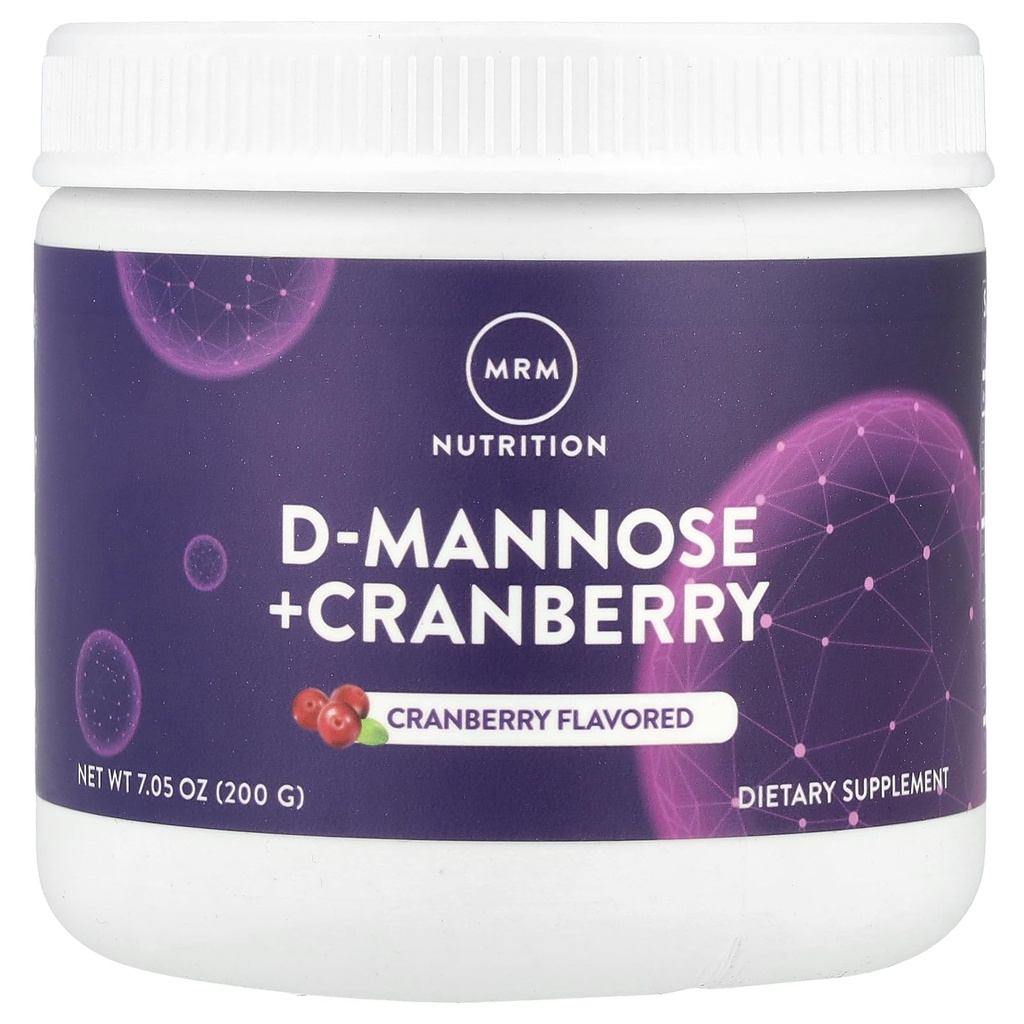 MRM Nutrition D- Mannose + Cranberry Cranberry 124; Cranberry Ochucené 124; Močový Trakt + močová měchýř Zdraví Crangon 124; Low- Sugar Crangon 124; Gluten Free + Vegan Crangon 124; 40 Služení