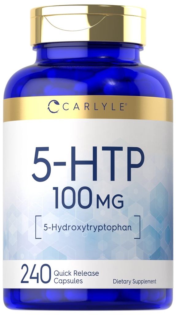 Carlyle 5HTP CLAS124; 100mg CLAS124; 240 Kapsle CLAS124; 5 Hydroxtryptofan CLAS124; Non- GMO & gluten zdarma