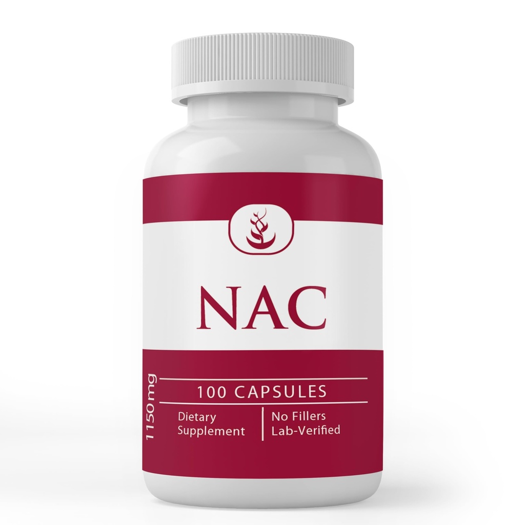 PURE ORIGINAL INGREDIENTS N- Acetyl L- Cysteine NAC, (100 kapslí) Vždy čisté, Žádné přísady nebo Fillers, Laboratorní ověřené