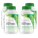 Youngevity Ultimate Enzymes ® - Multi Enzymy pro stravení, Plynové a nadýmání Relief - Betaine HCl, Ox Bile, Pankreatin 10X, Papain 6M, Pepsin 1: 3000 (120 Kapsle - 4 balení)