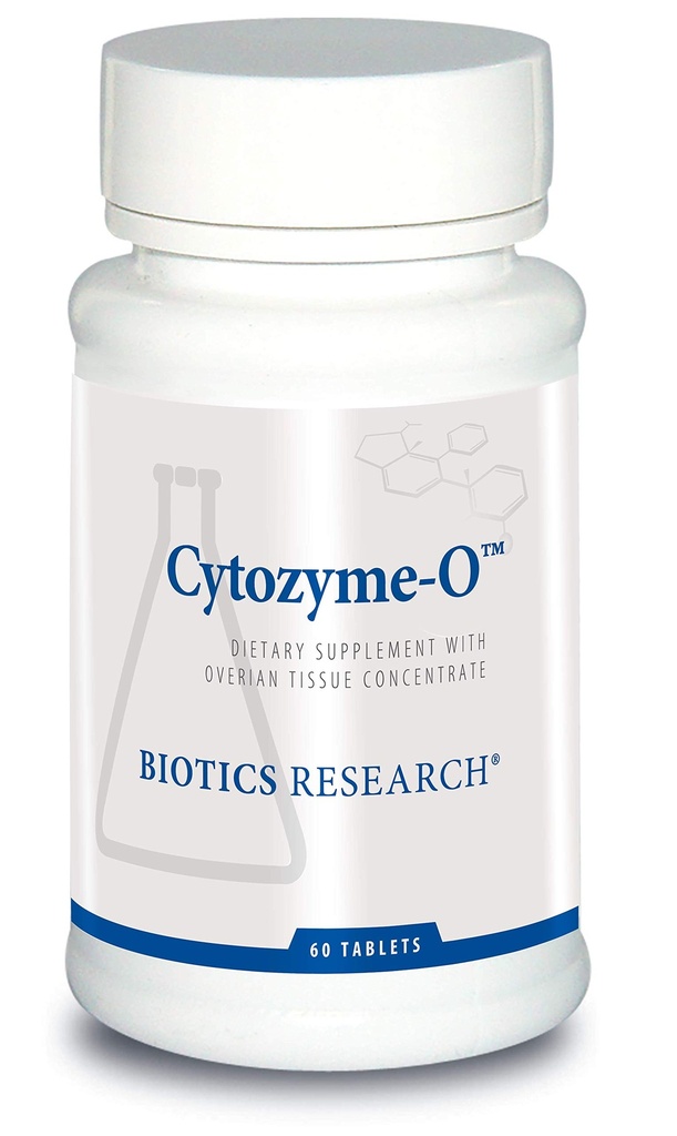 Biotika Výzkum Cytozyme O Raw Ovaria Tkáň, Podporuje ženské zdraví, SOD, Kataláza, Potenciální antioxidační aktivita, 60 Tablety