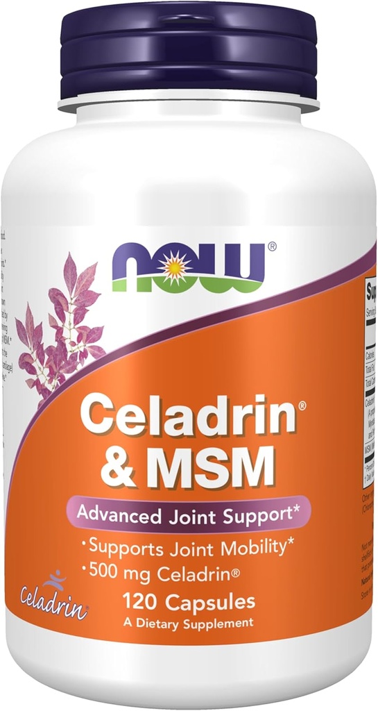 Nyní Potraviny doplňky, Celadrin ® & MSM, 500 mg Celadrin ®, Pokročilá společná podpora *, 120 Kapsle