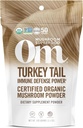 Om Houba Superfood Turecko Tail Organic Houba Powder, 3.5 Ounce, 50 Servings, Imunitní podpora, Polysacharidy, Beta- Glukans, Gut zdraví a holistické obrany Houba dodatek