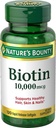 Příroda je Bounty Biotin 10,000 mcg, rychlé uvolnění Softgels 120 ea (balení po 10)