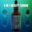Tekutý kolagen - kyselina hyaluronová, biotin, vitamín C, hydratace kůže, růst vlasů, síla nehtů - Anti- stárnutí Beauty Serum dodatek (drop forma)