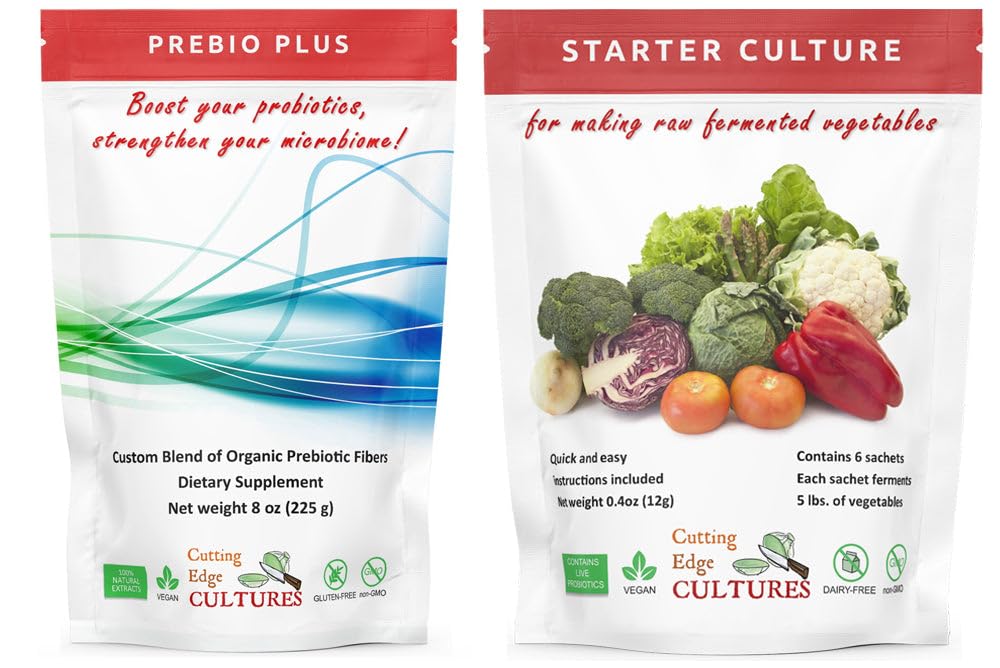 Řezání hrany kultury Prebio Plus Prebiotický Vláknina prášek nejlepší vlastní směs organických Prebiotických Vlákna Dietní dodatek 8 oz