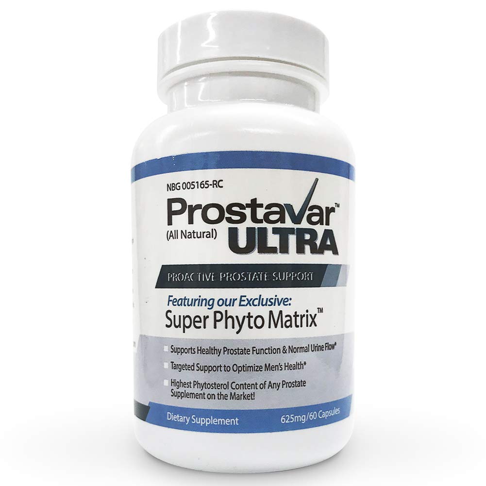 1 Lahvička nové vylepšení od výrobce Original Prostavar Ultra Prostate Support 625mg 90% Beta- Sitosterol & 320mg Saw Palmetto + Grape Seed Extract