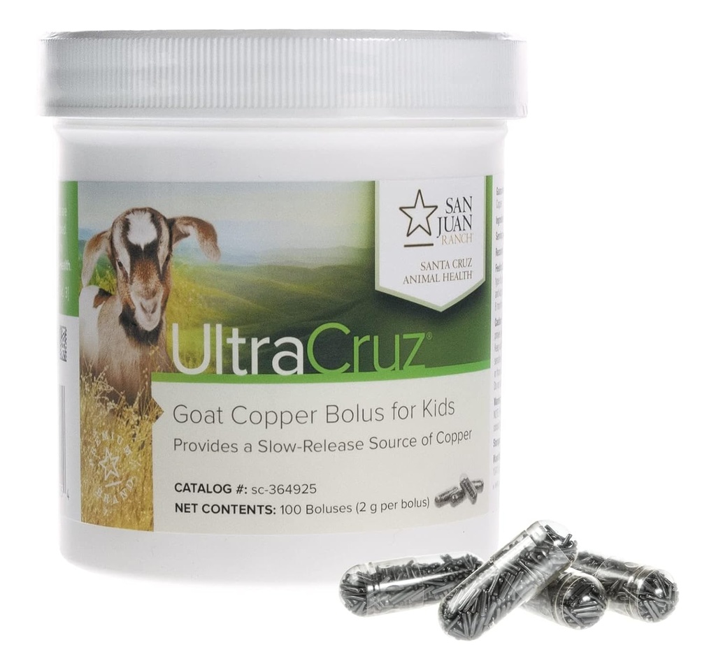 UltraCruz - sc- 364925 Kozí měď Bolus dodatek pro Kid Kozy, 100 Počet x 2 Grams