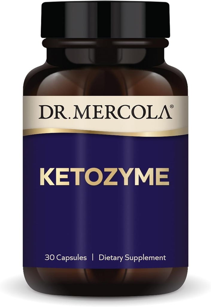 Dr. Mercola Ketozyme, 30 tobolek, non-GMO, gluten zdarma, Soy zdarma