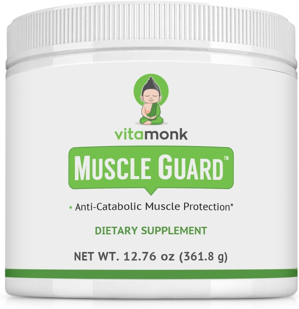 VitaMonk Muscle Builder s HMB, EAA, Vitamin D, Hořčík - Svalové Stavební doplňky, Muscle Gainer, Muscle Supplement, Příslušenství pro růst svalů