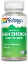 SOLARAY Jednou denně High Energy Multivitamin, Železo zdarma, imunitní systém a podpora energie, Celé potraviny a byliny základní složky, Mens a Womens Multi Vitamin (30 Služeb, 30 VegCaps)