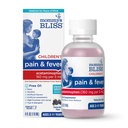 Maminčina Bliss Dětská bolest a horečka Reducer, Děti Acetaminophen, Barvy zdarma, Delicious MixBerry Flavor, Věk 2 +, 4 Fluid Ounces