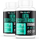 1200MG Beta Ecdysterone Dodatek, 98% Maximální čistota Ecdysteron Doplňky pro Lean Muscle Mass, Atletická výkonnost & Síla, 120 Kapsle