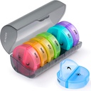 Sukuos Velké týdenní Pill Organizátor 2 krát denně, Denní Pill Box 7 Day Easy to Open with Double Protection, AM PM Pill Pouzdro pro medicínu / Vitamin / Rybí olej / doplňky