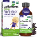 Spotřebitelé Organic Elderberry Syrup pro děti 124; Podporuje imunitní zdraví * pro děti & Toddlers, Made with Organic Elderberry, USDA Certified Organic & Non GMO S124; 1 Rok +, 4 Fl Oz