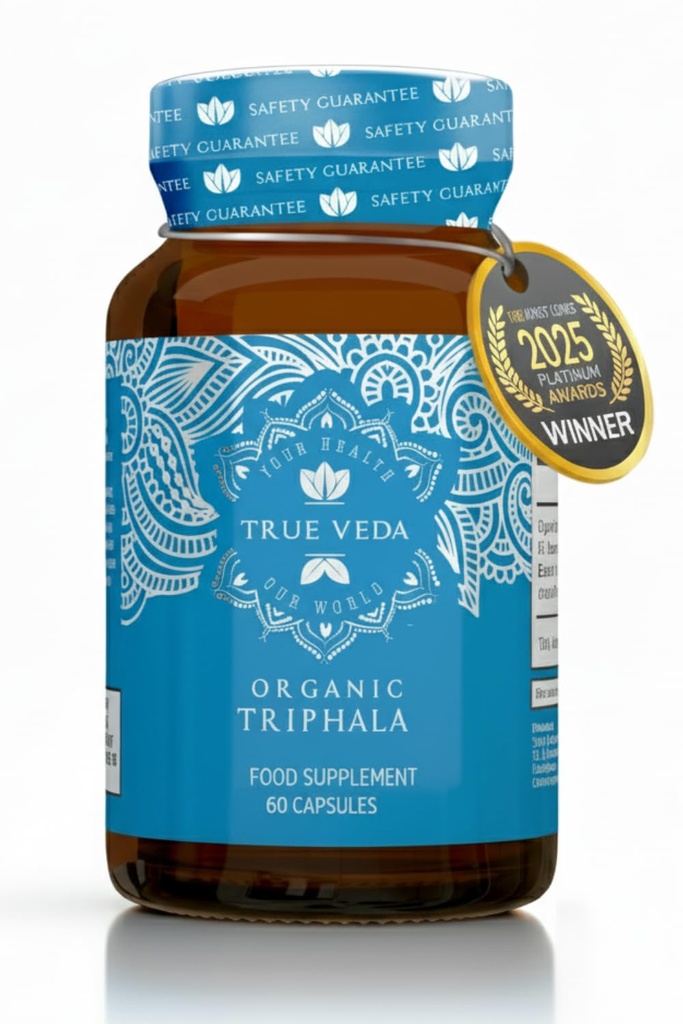 Triphala Kapsle - USDA Organic Certified CLAS124; Vegan Triphala Tablets CLAS124; 100% přírodní herbal Triphala Guggulu dodatek CLAS124; přírodní Fusion Extract Potency CLAS124; Ayurveda CLAS124; 60 Caps CLAS124; Trifala Churna