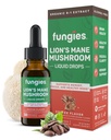 Fungies Lion 's Mane Houba Kapky, Káva - Tinktura s Lions Mane Extract podporuje mozeček, Focus, Paměť a zdravý mood - Houba Komplexní doplněk pro dospělé - 30 Služebnictví