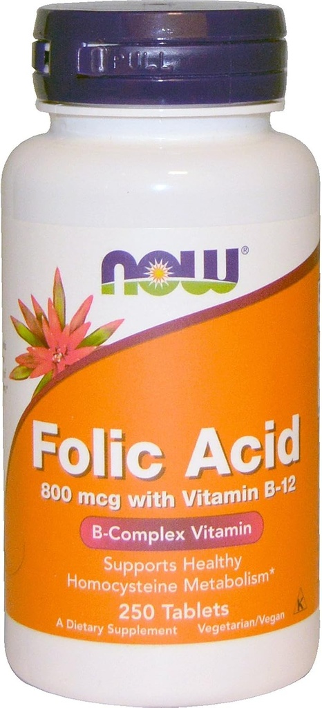 Nyní kyselina listová 800mcg, 250 tablet (balení po 4)