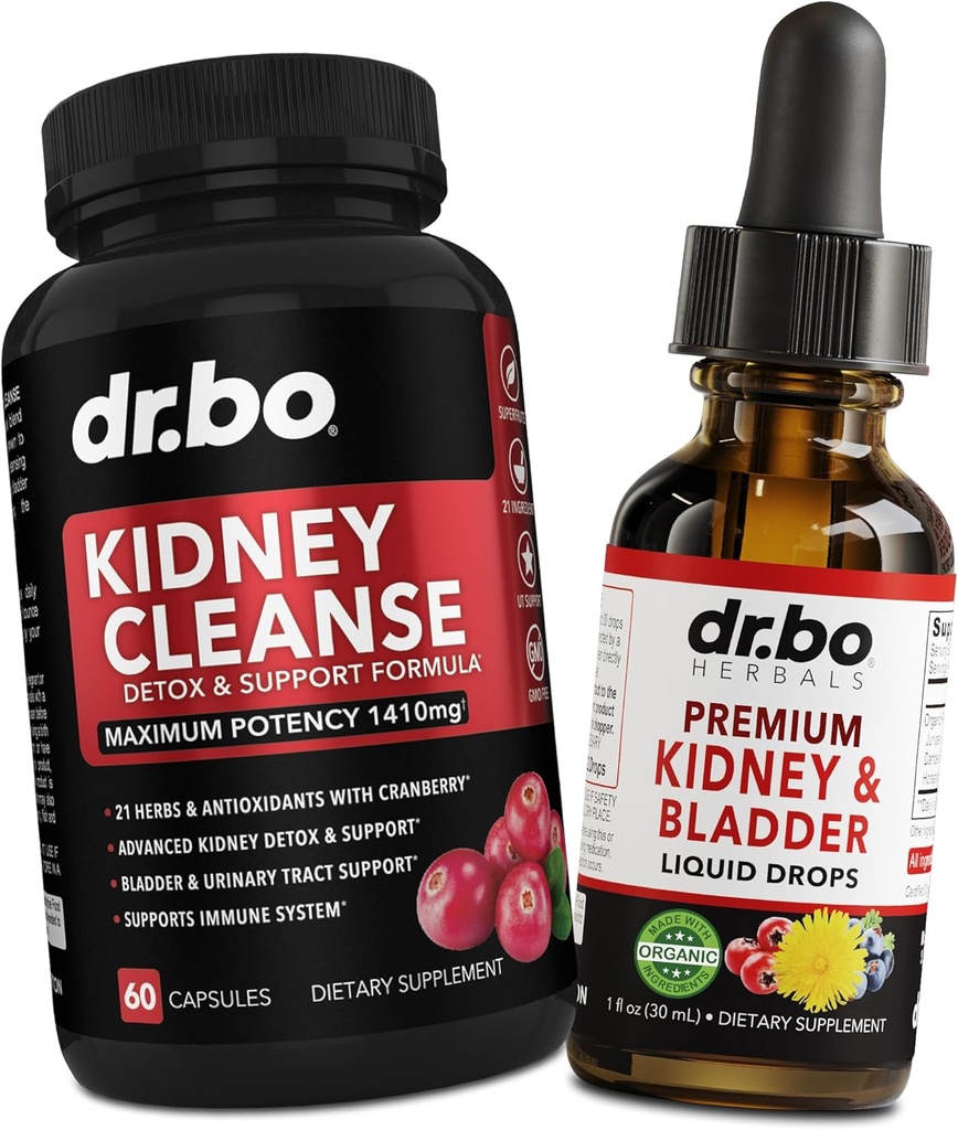 Ledviny Čisté Detox Supplement & močové měchýře Zdravotní kapky - Organické ledviny močové měchýře Doplňky Kapky & Pills Juniper Berry Cleavers Dandelion Cranberry - Ledviny Renální a močové trakt Doplňky