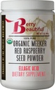 Berry Beautiful Organic Meeker Red Raspberry Seed Powder (Ellagic Acid, Fiber) - 1 LB (454g) - Cold-Pressed from US- Grown Raspberry