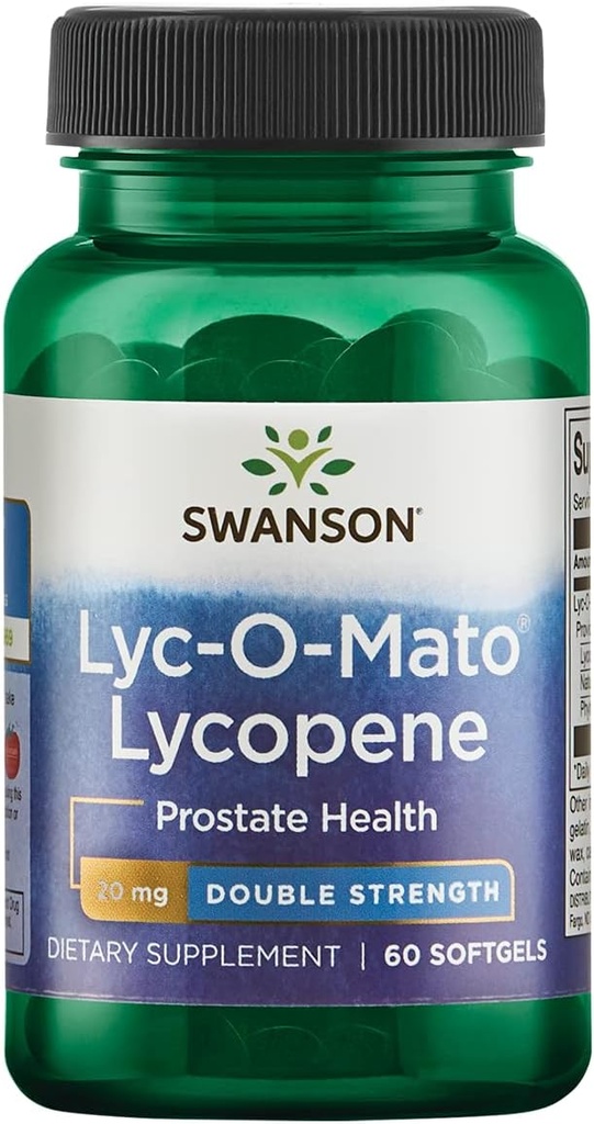 Swanson Double- Síla LYC- O- Mato Lycopene 20 miligramů 60 Sgels