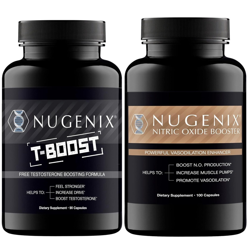 Nugenix Nitric Oxide Booster a T- Boost zdarma Testosteron Booster pro muže
