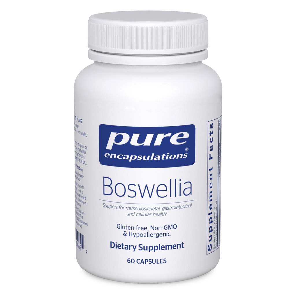 Pure Encapsulations Boswellia Doplněk - pro společné zdraví, GI & Connective Tissue - Podporuje zdravé klouby a stravitelné zdraví * - Non- GMO & Vegan - 60 Kapsle
