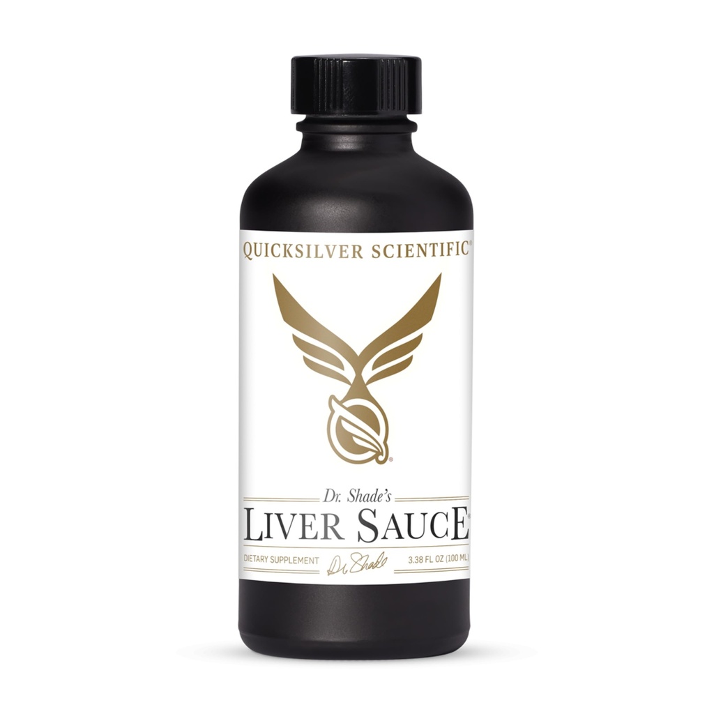 Quicksilver Scientific Jaterní omáčka - Liposomální jaterní detox s DIM, Quercetin, kyselina lipoová, mléčný thistle a Dandelion kořenový dodatek - podporuje Bile & Toxin Momentum (100 ml / 3.38 oz)
