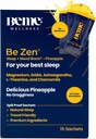 BeMe BeZen Doplněk pro spánkovou pomoc přírodní bez melatoninu - 2X Absorpce než pilulky - Spánkové pomůcky pro dospělé s hořčíkem, Ashwagandha, Heřmánek, L- Theanine & GABA - Delicious Ananas