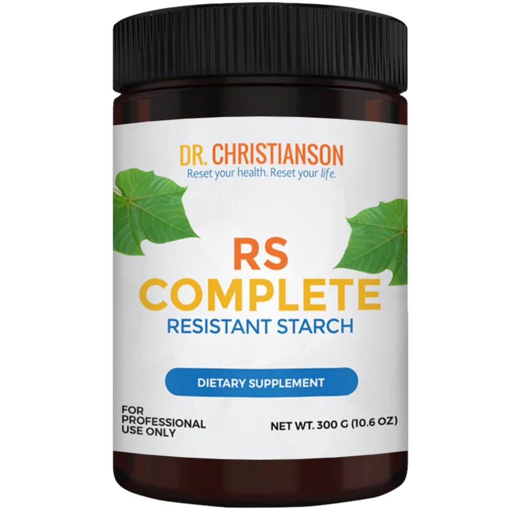 Dr. Christianson RS Complete - Resistant Starch Powder with Organic Green Banana Flour - Non- GMO + Dairy- Free Fiber Powder Supplement - The Metabolism Reset Diet (30 Servings / 300g)