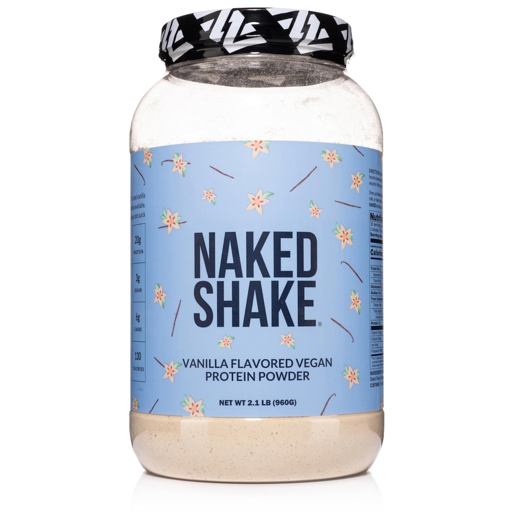 Naked Shake - Vanilla Protein Powder - Protein na bázi rostlin Shake s Mct Oil, gluten- Free, Soy- Free, No Gmos nebo umělé sladkosti - 30 Služeb