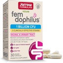 Jarrow Difficias Fem- Dophilus - 1 miliarda organizací Per Serving - 30 Veggie Kapsle - Ženské probiotika - Močové trakt Zdraví - Až 30 Služeb