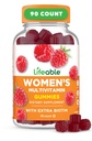 Živé Womens Multivitamin Gummy 124; s vitaminem A, C, D, E, Niacin, B6, Folát, B12, Biotin, Pantotenová kyselina, jód, zinek 124; Velký Ochutnávání Multivitamin pro ženy Gummies 124; 90 Gummies