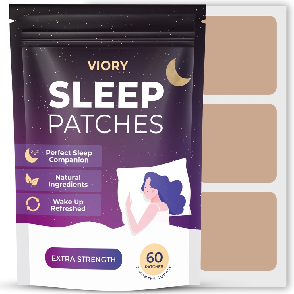 Spánkové náplasti pro dospělé Extra síla 124; Easy- to- Aplikujte Spánková patch s melatonin & Valerian CLAS124; Relax & Wake Up Refreshed 124; Dlouhotrvající noční komfort pro muže a ženy 124; 60 Záplaty